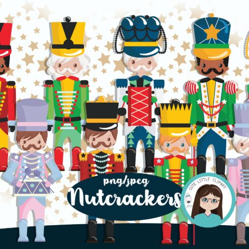 Nutcrackers cliparts cover image.