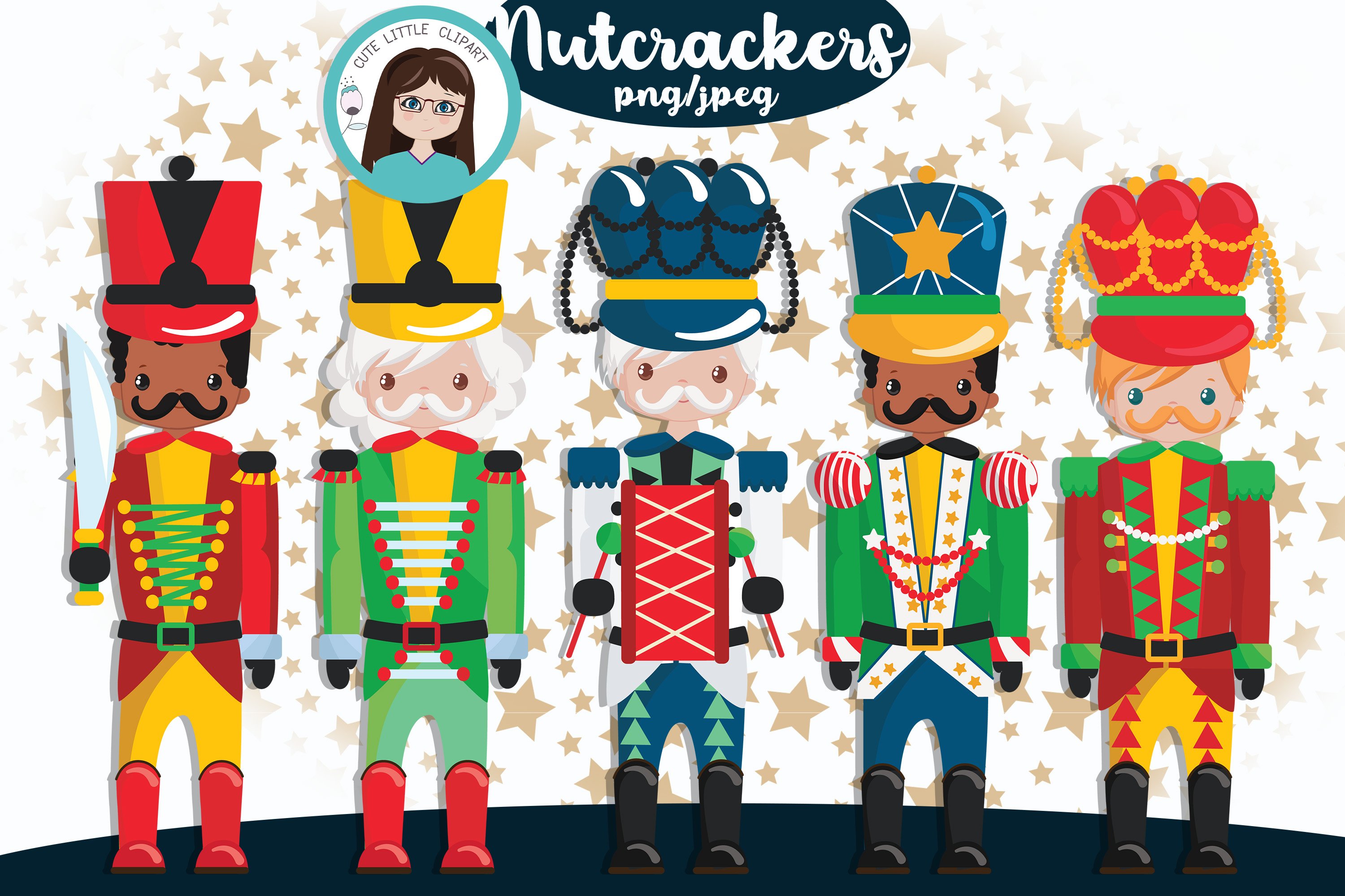 Nutcrackers cliparts preview image.