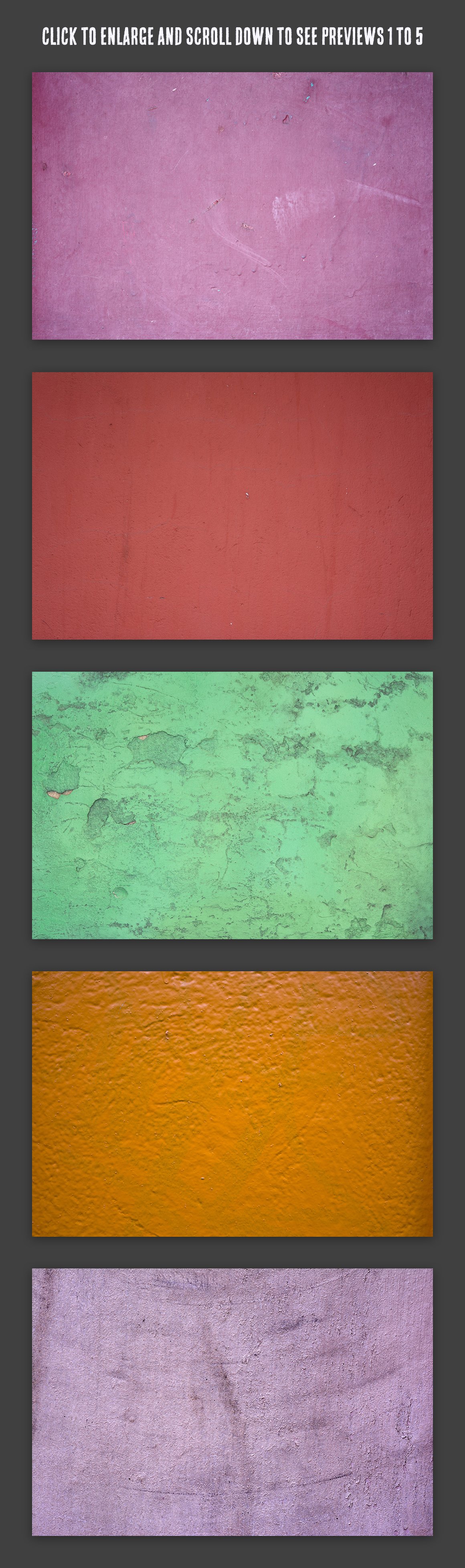 10 Colored Wall Textures preview image.