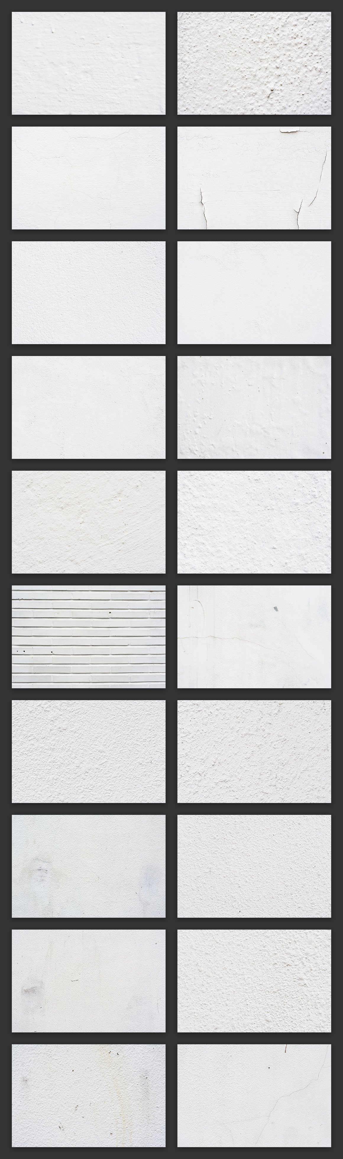 100 White Wall Textures Bundle preview image.