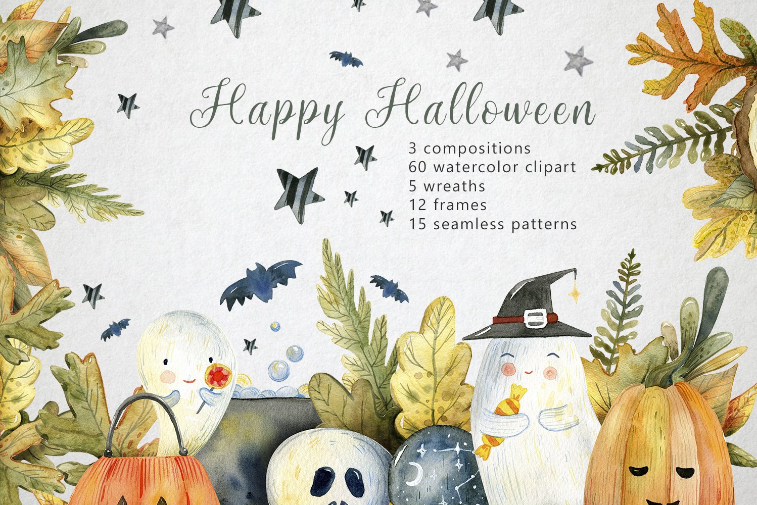 Magic Halloween Watercolor Set cover image.