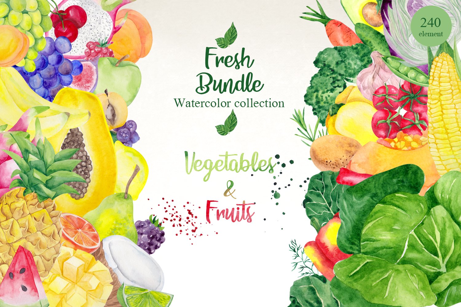 Fresh Bundle. Vegetables and fruits cover image.