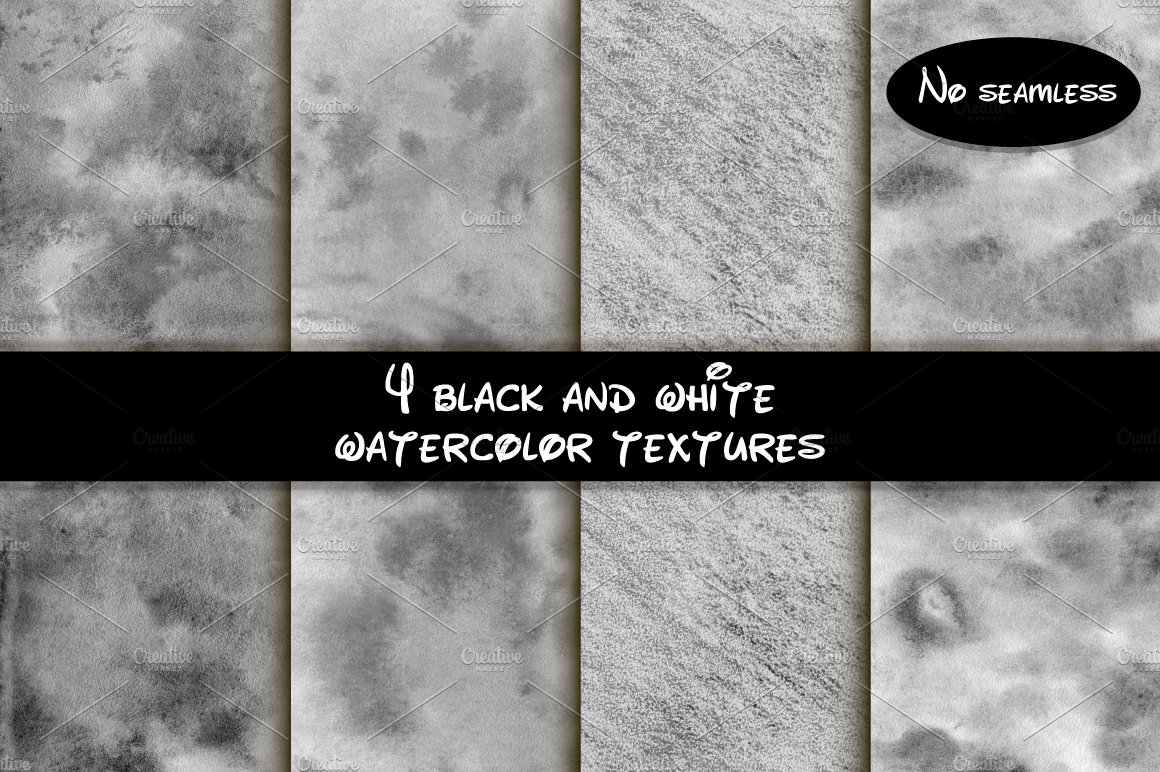 Black and white watercolor texture cover image.