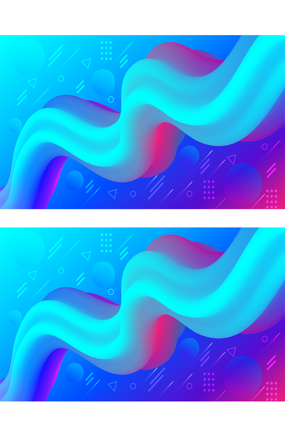 Fluid Background Design with Colorful Gradient pinterest preview image.