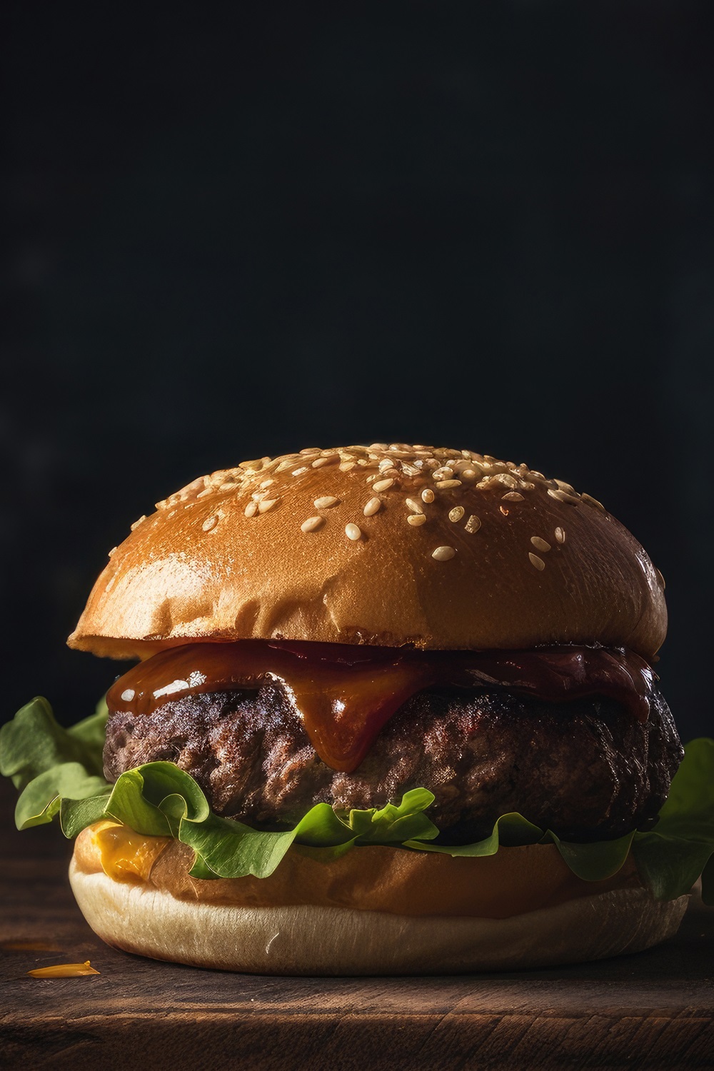 Side View Of A Burger On A White Background With Beef And Cream Cheese Realistic Closeup Photography pinterest preview image.