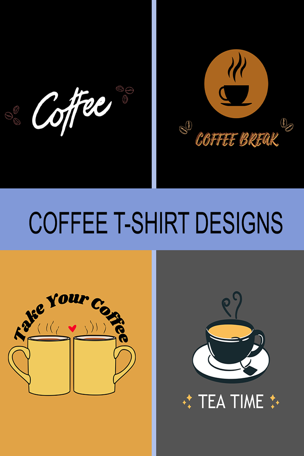 Coffee T-shirt designs collection pinterest preview image.