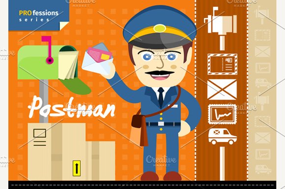 Postman in Uniform cover image.