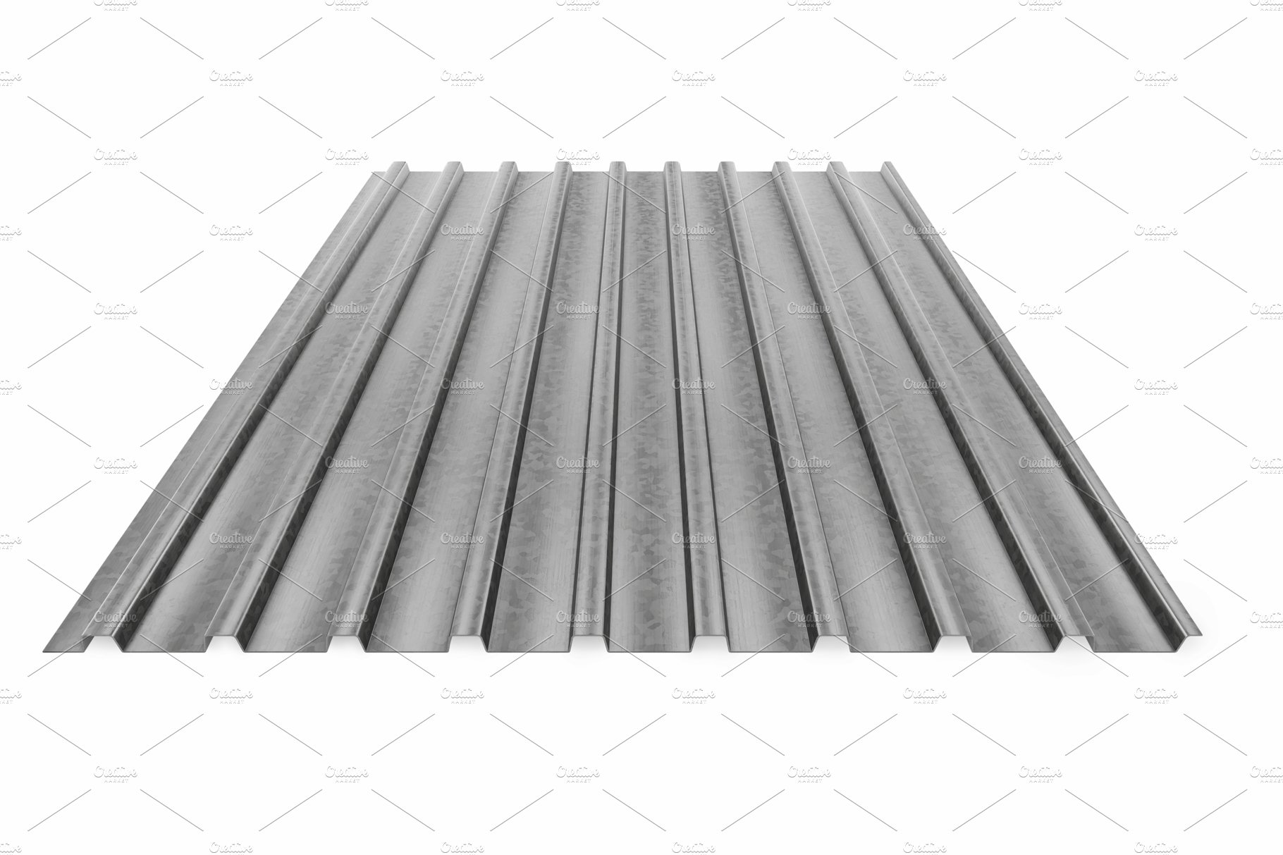 Corrugated galvanised iron 3D cover image.