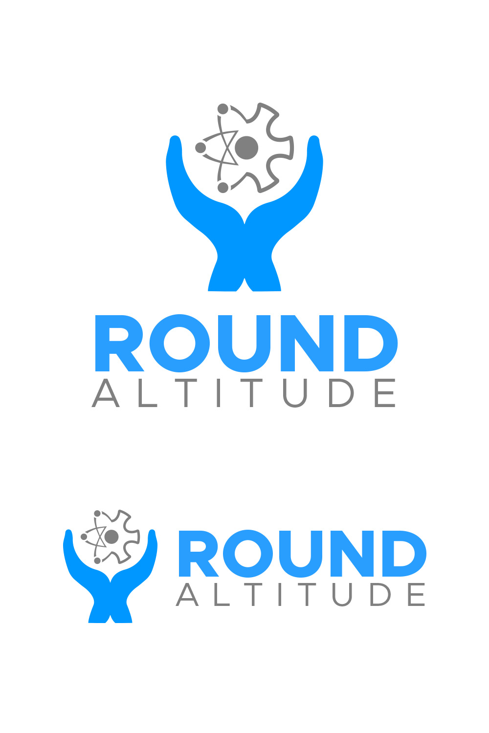 Minimal Educational Logo Fully Editable Only10$ pinterest preview image.