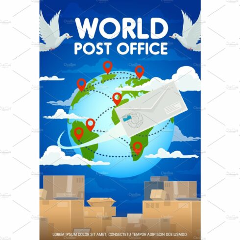 Worldwide post mail delivery cover image.