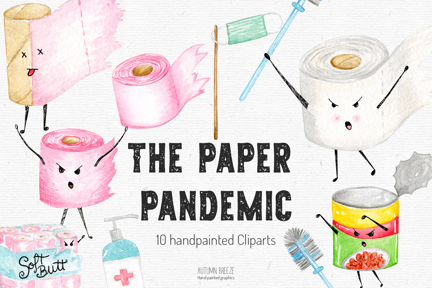 The Paper Pandemic Clipart cover image.