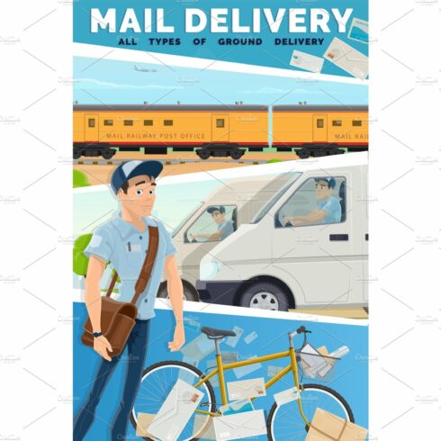 Express delivery mail and parcel cover image.