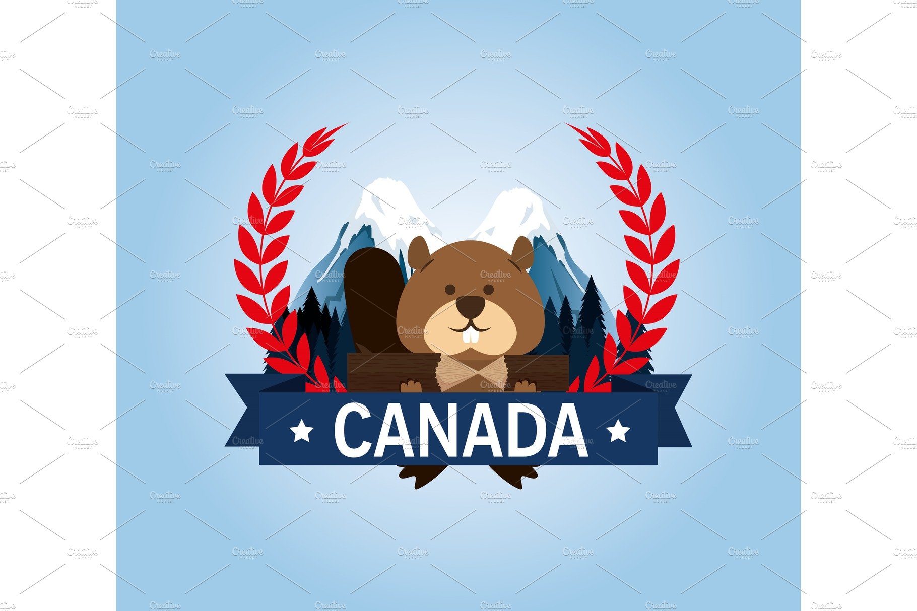 beaver canadian animal scene cover image.