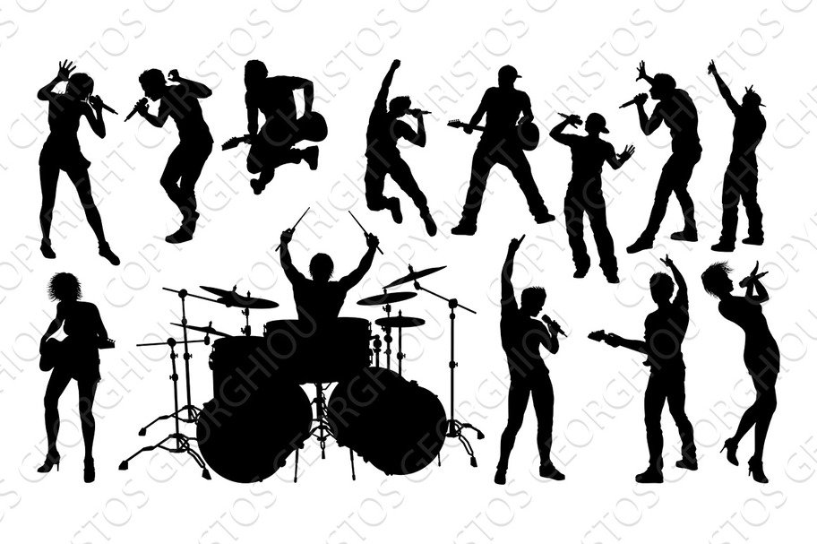 Silhouettes Rock or Pop Band cover image.