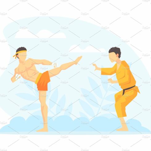 Asian Martial Arts Fighters, Two cover image.