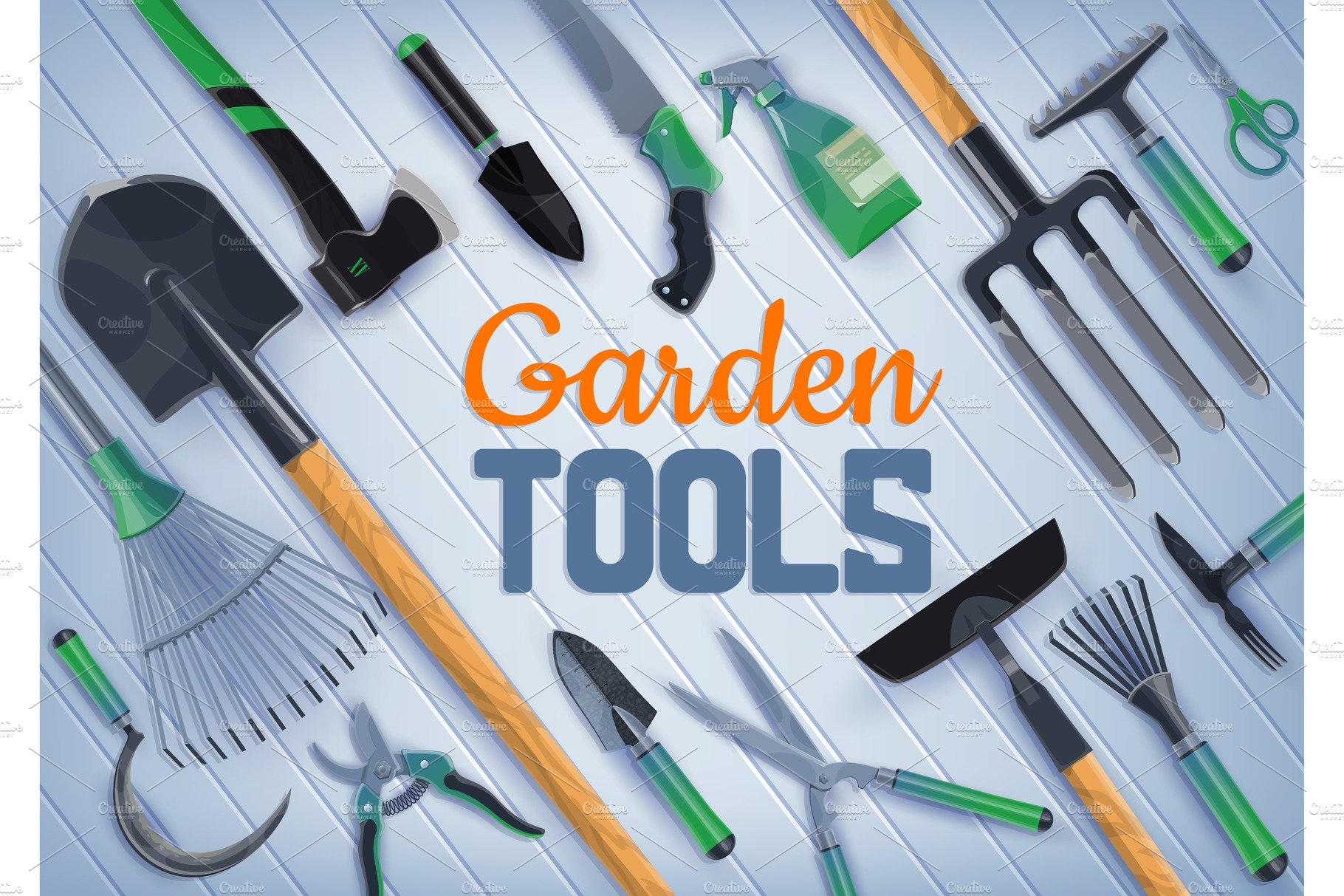 Farm and garden tools cover image.