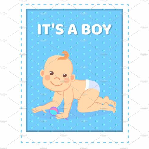 Its Boy Greeting Card, Baby of Six cover image.