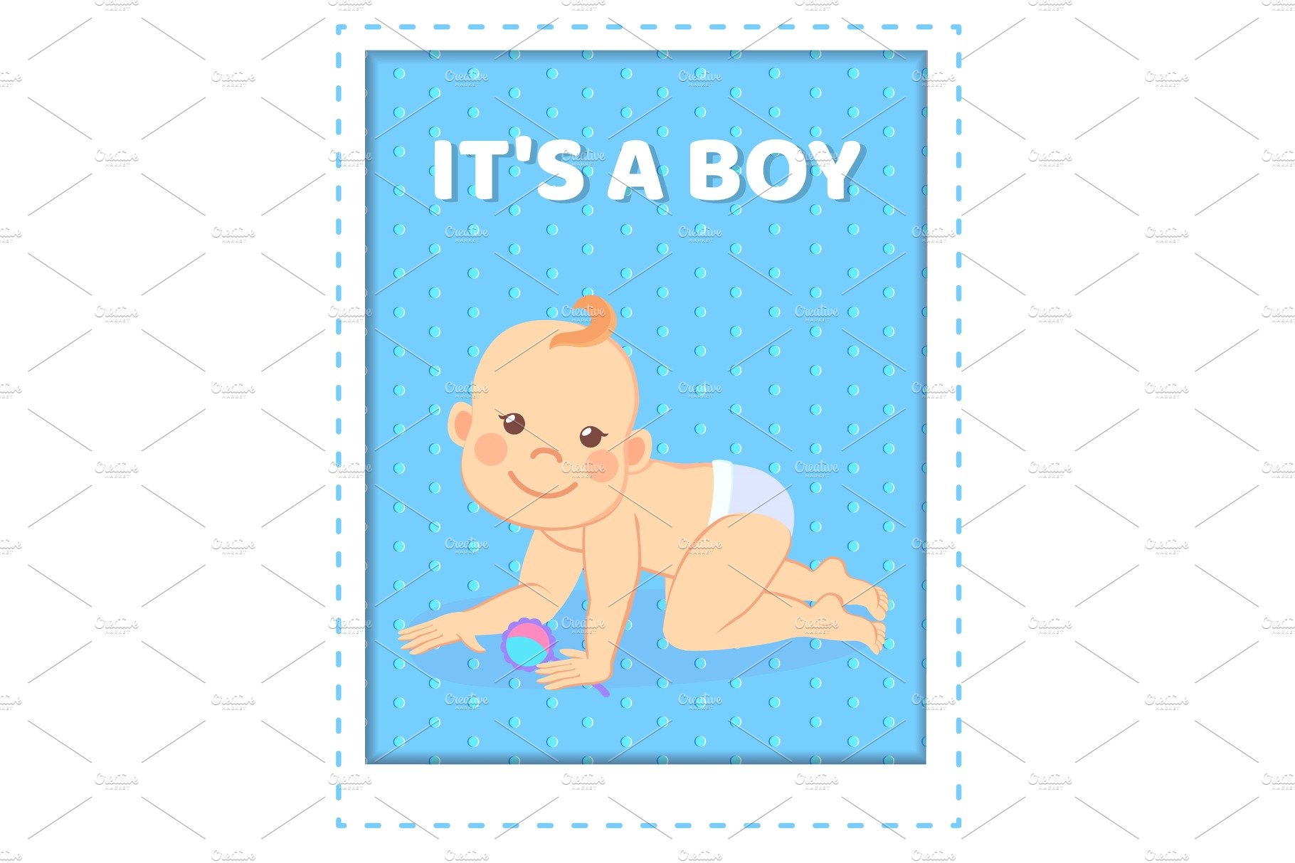 Its Boy Greeting Card, Baby of Six cover image.