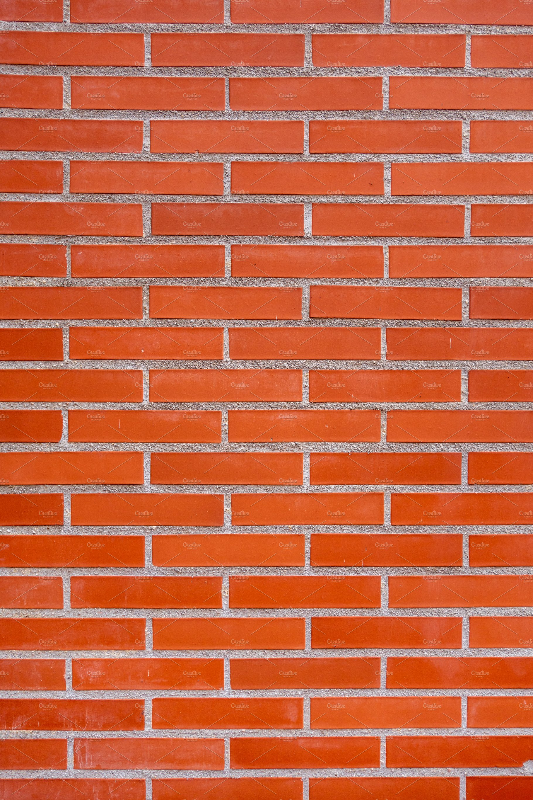 Red brick wall background texture cover image.