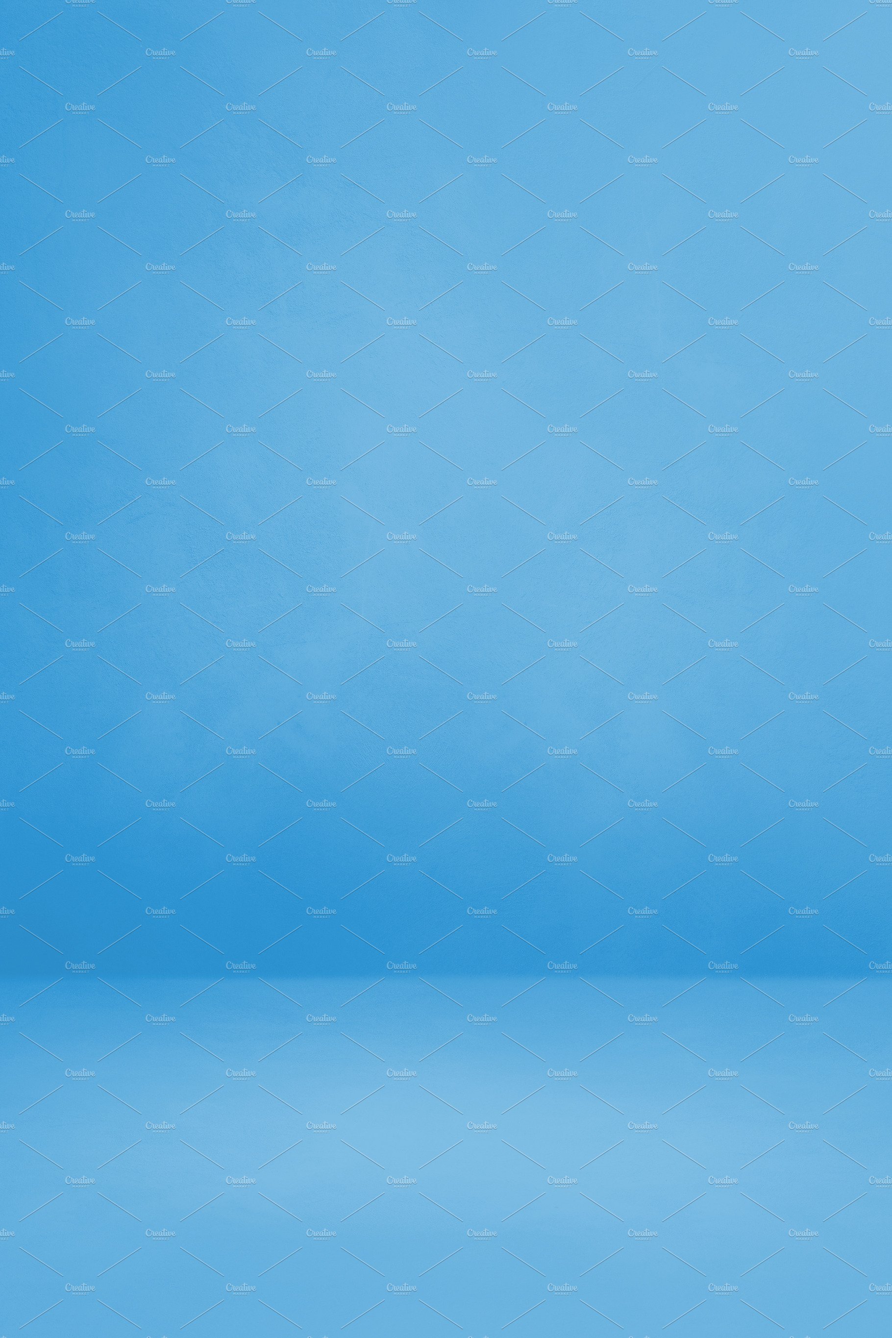 Empty blue concrete interior background cover image.