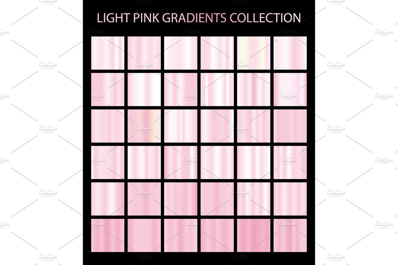 36 vector light pink color gradients cover image.