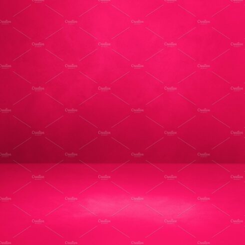 Empty pink concrete interior background cover image.