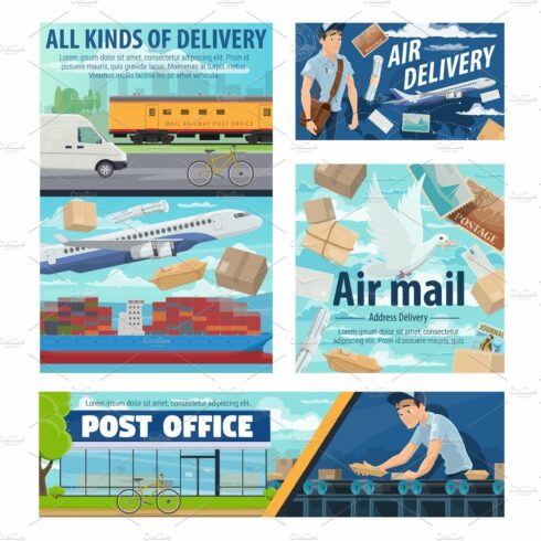 Mail delivery service, post office cover image.