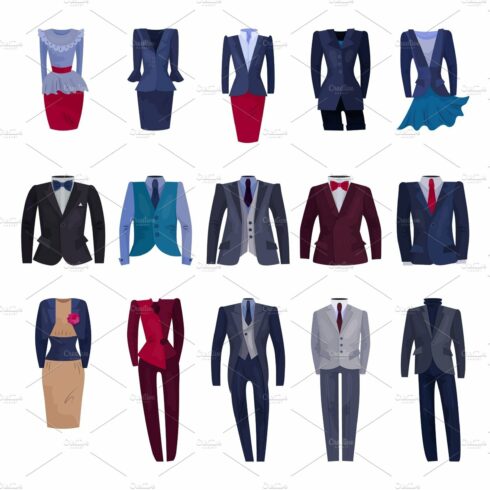 Business suit vector businessman or cover image.