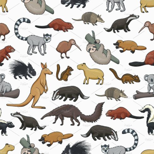 Animals seamless pattern cover image.