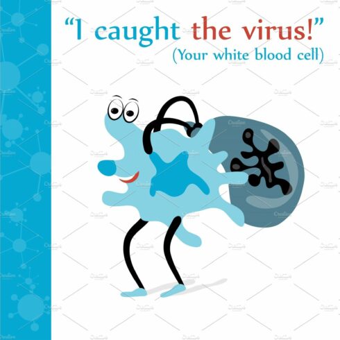 Leukocyte caught the virus cover image.
