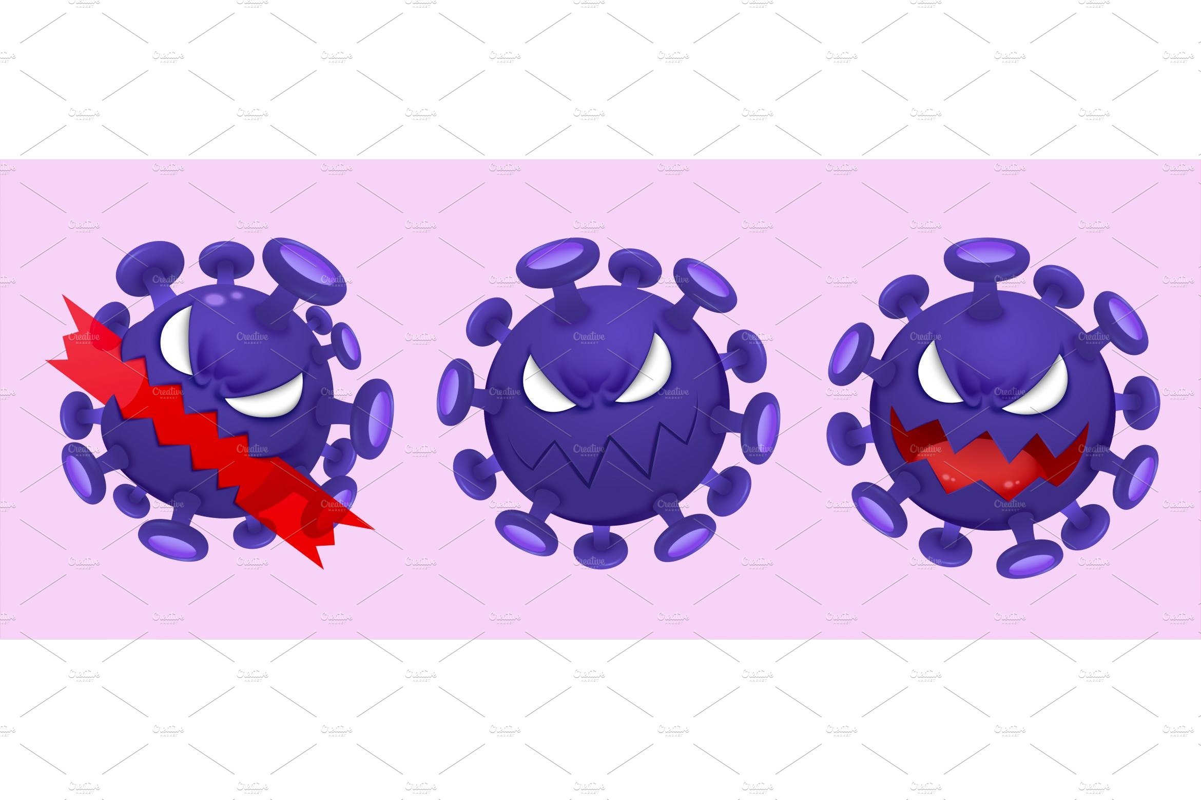 Vicious purple coronavirus cover image.