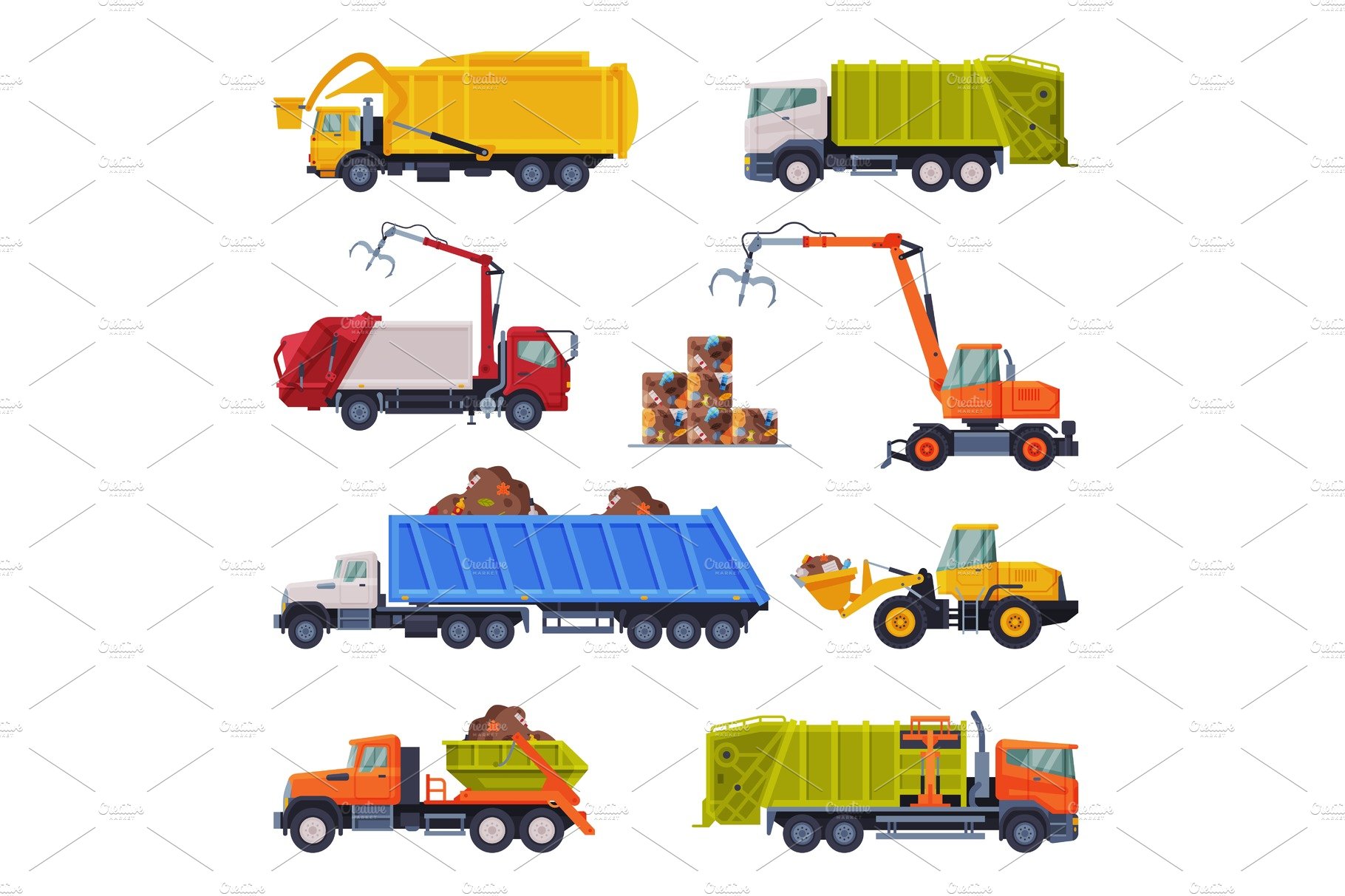 Heavy Special Sanitary Vehicles Set cover image.