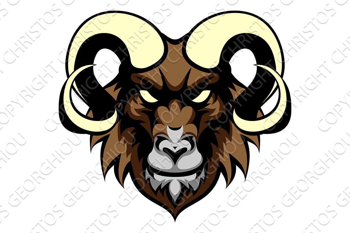 Ram Mean Animal Mascot cover image.
