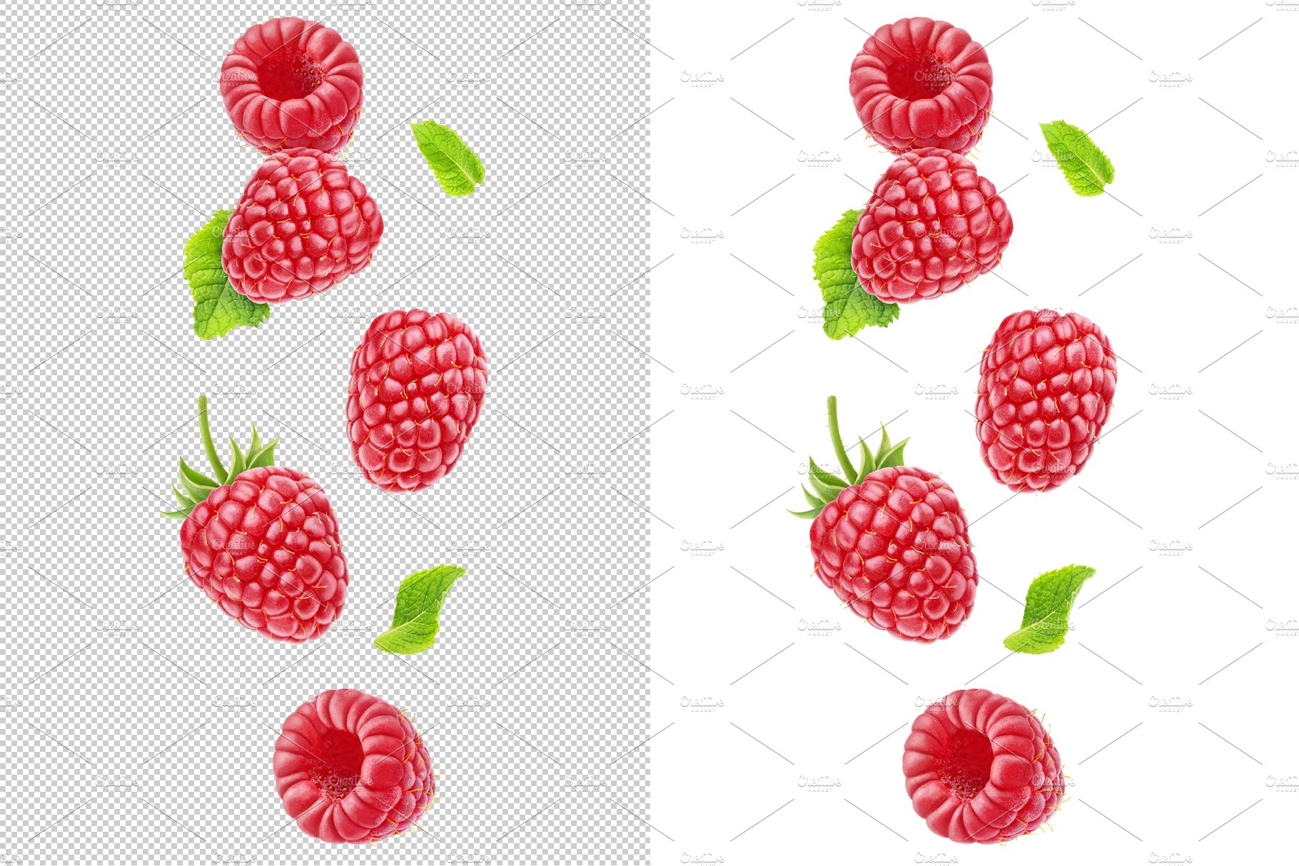 Falling raspberries cover image.