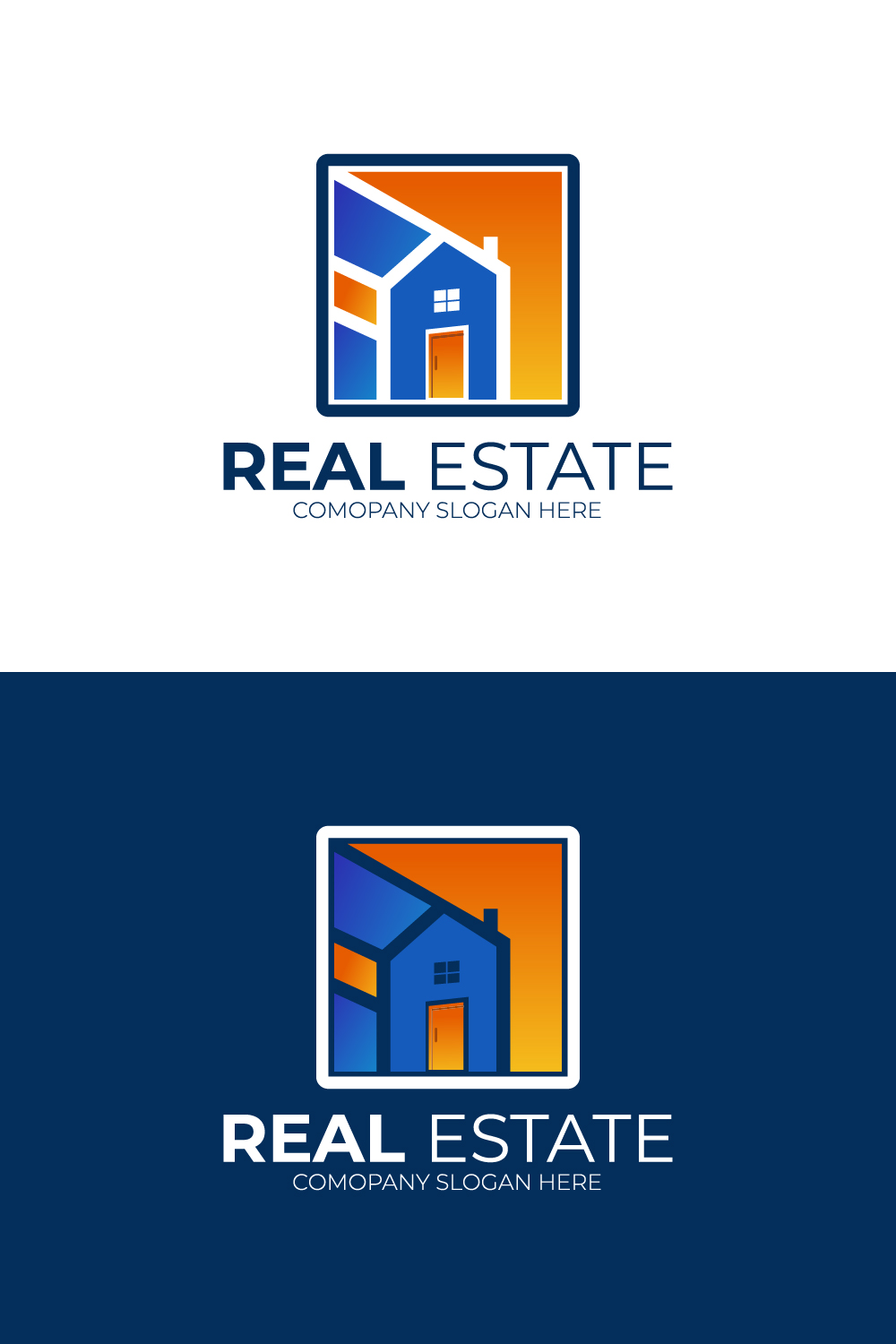 Real estate and House building architecture logo Design template vector pinterest preview image.