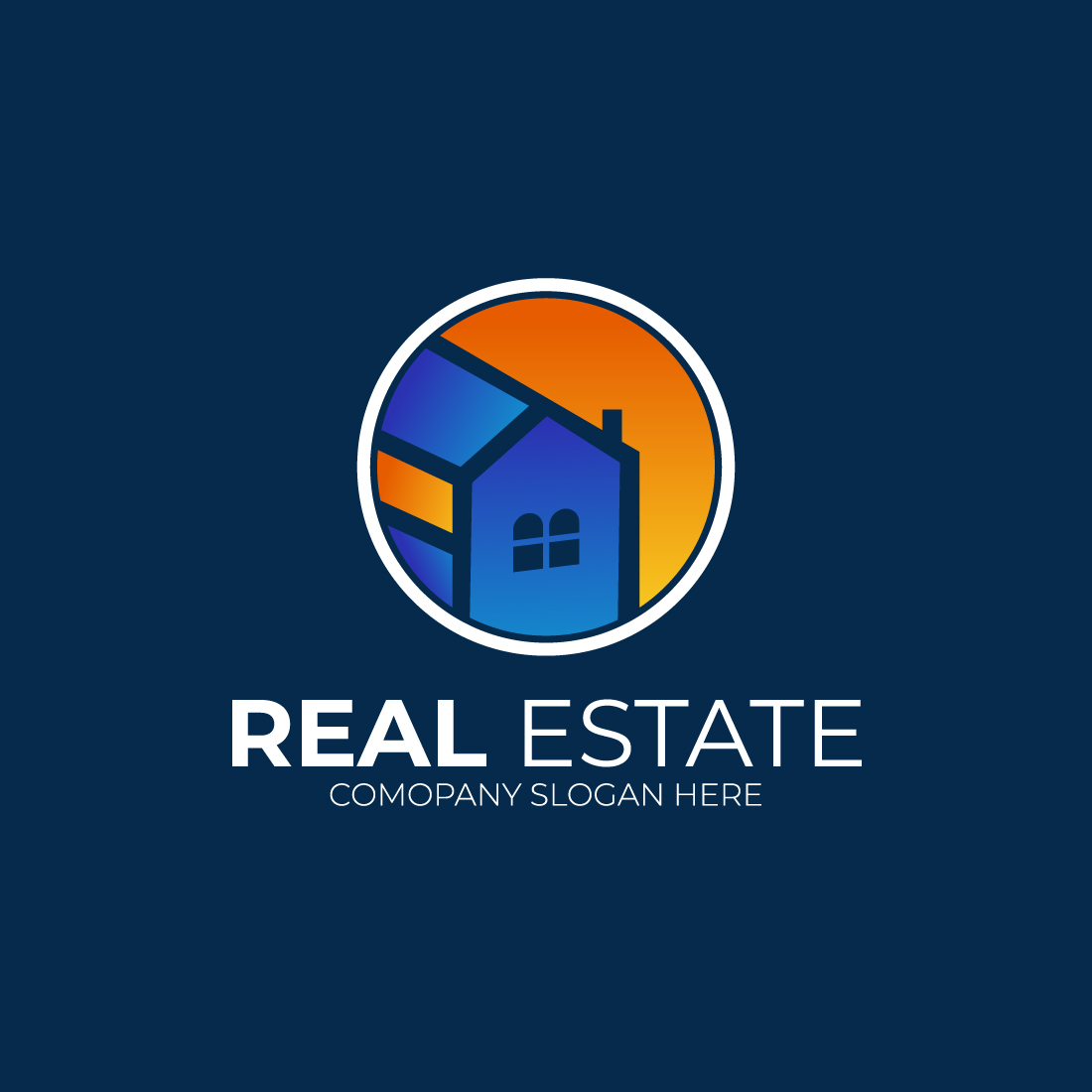 Real estate construction and architecture property house logo Design template vector preview image.