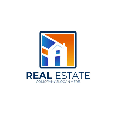 Real estate logo design vector template cover image.