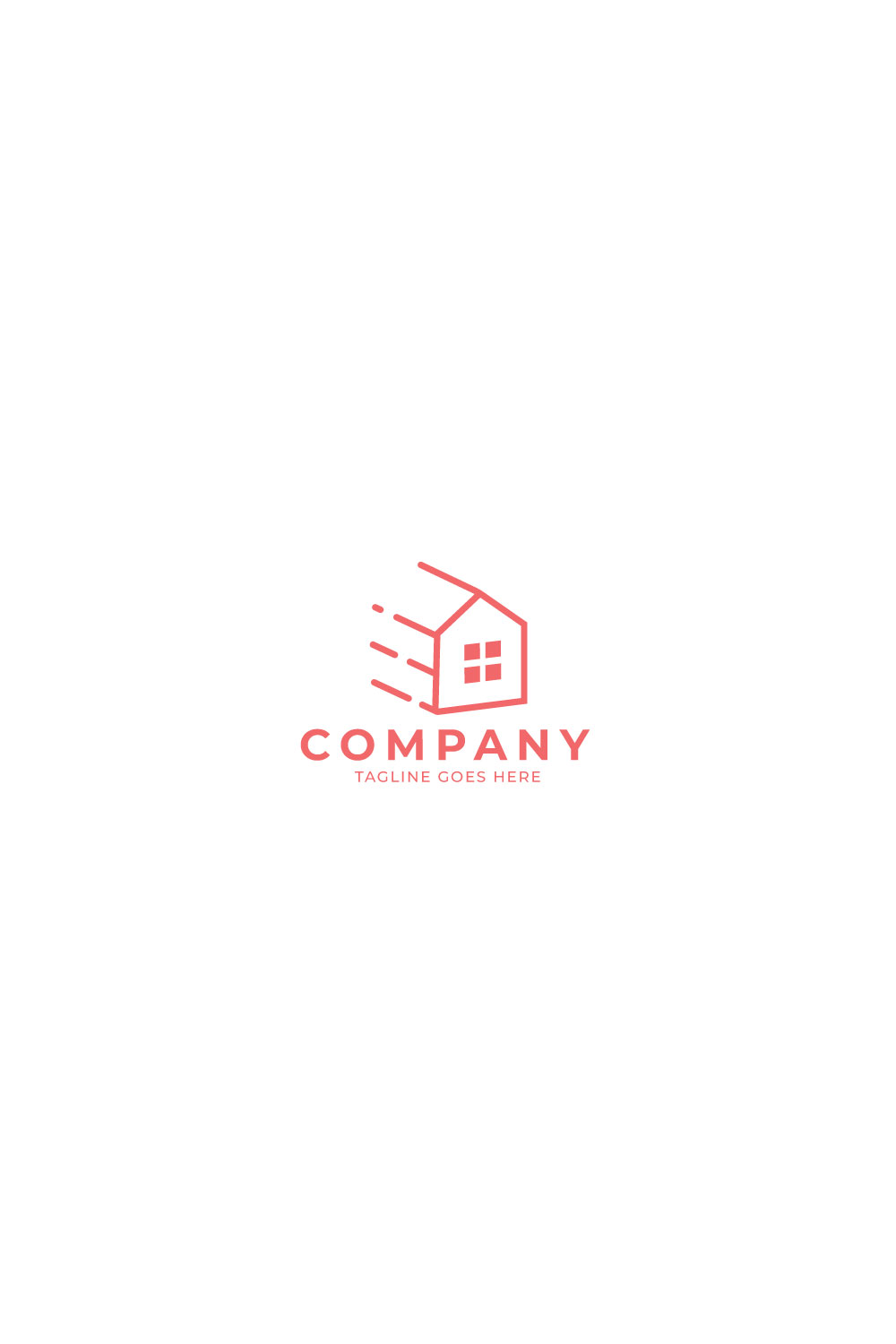 Real estate logo design template ,House And Building logo design pinterest preview image.