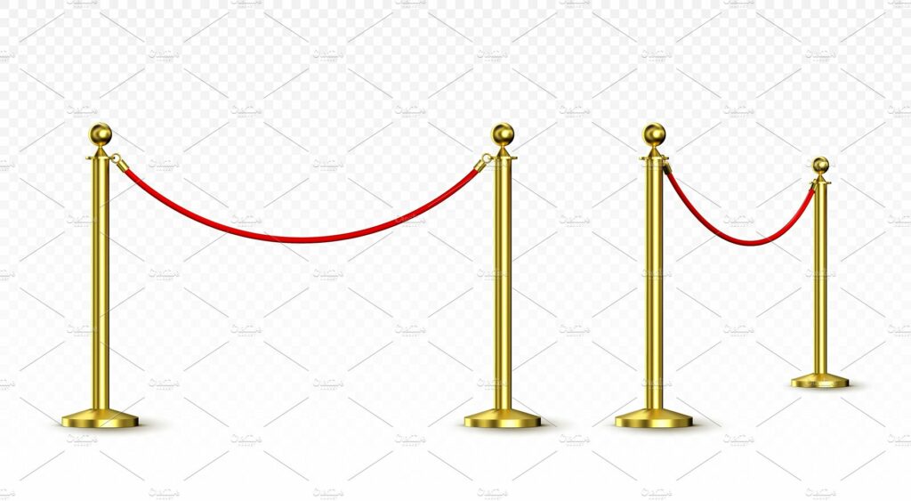 Barrier ropes and red carpet – MasterBundles