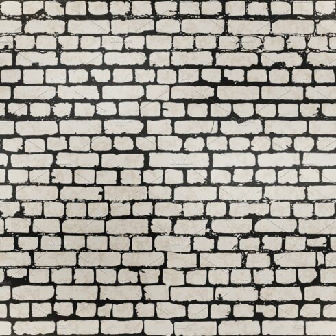 Gray grunge brick wall pattern cover image.