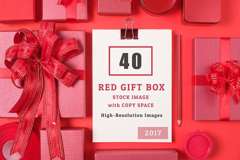 red gift box stock image with copy space web.renamed 0001 858