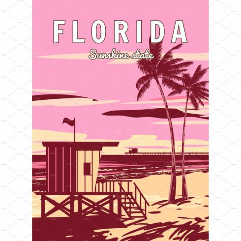 Retro Poster Florida Beach cover image.