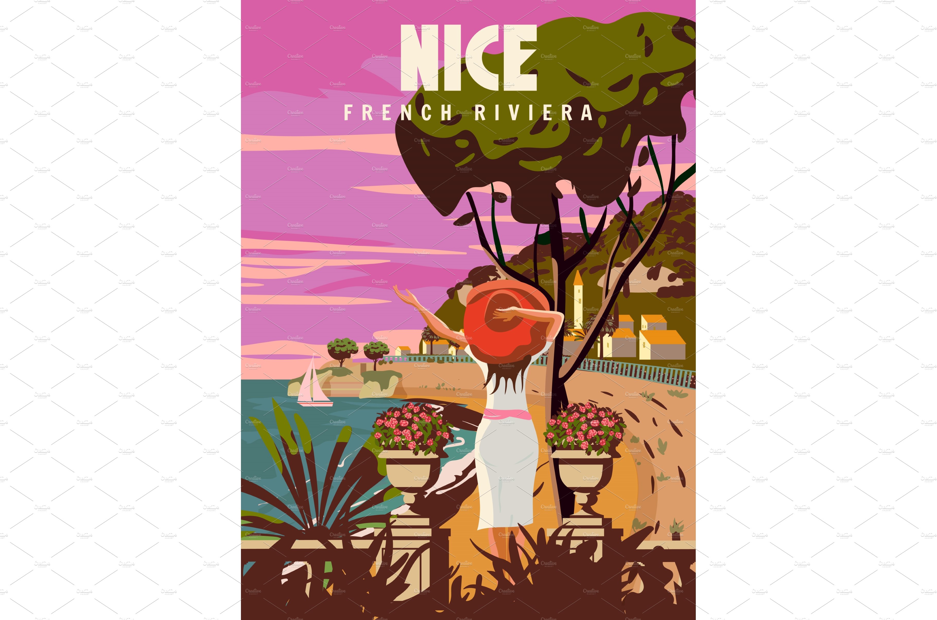 Nice Lady on vacation, French cover image.