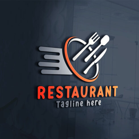 Restaurant logo design template - Ai _jpeg _png - 100% editable logo design in Adobe Illustrator cover image.