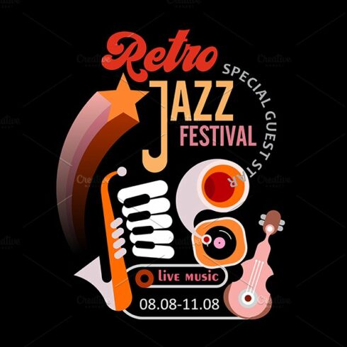 Retro Jazz Festival Poster cover image.