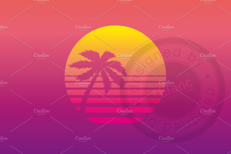 Retro Sunset preview image.