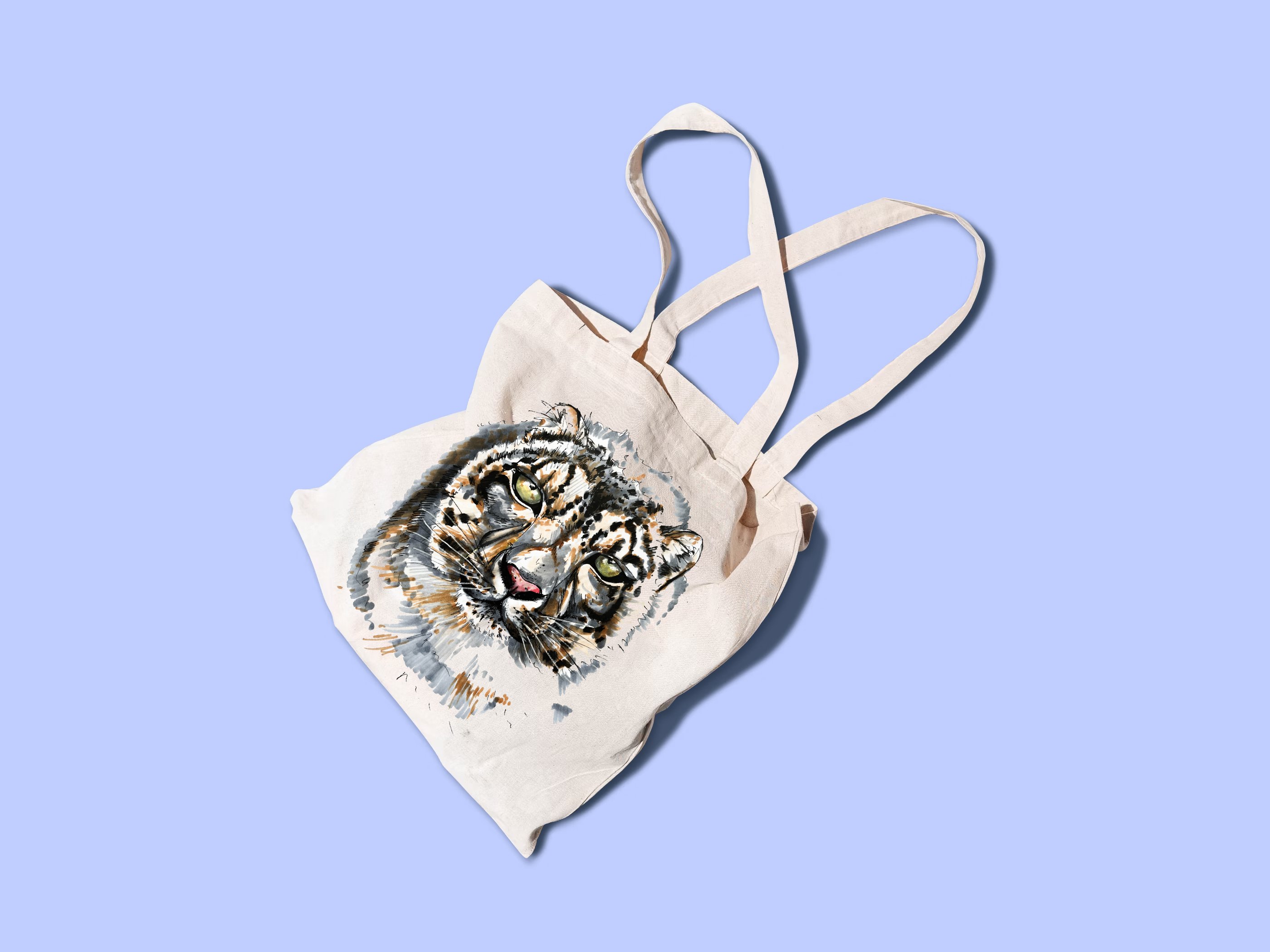 reusable bag top view mockup 690