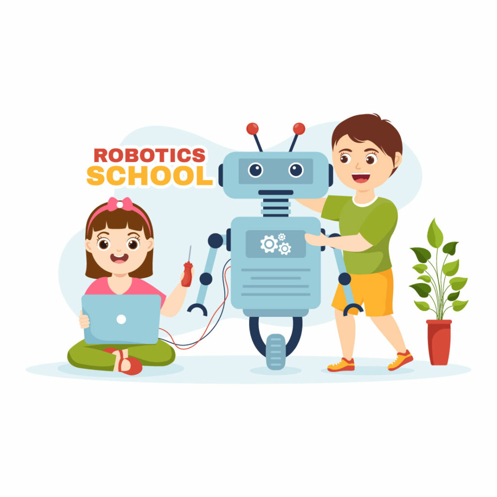 11 Robotics School Illustration - MasterBundles
