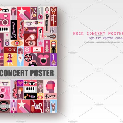 Two Rock Concert Poster designs cover image.