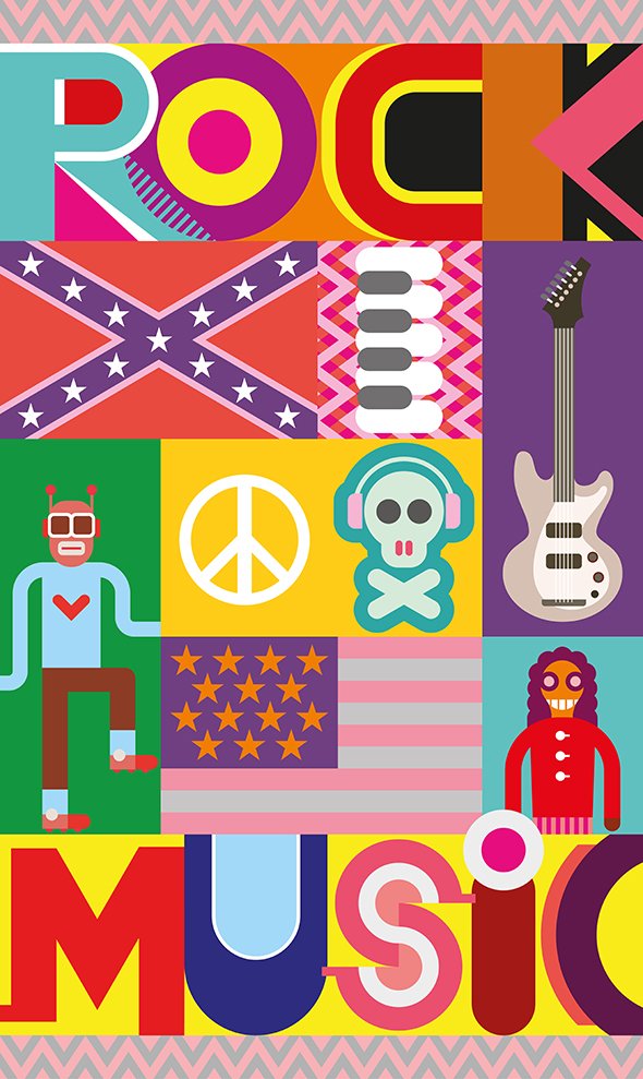37+ Ideen Musik Poster Illustration Rockbands - #ideen